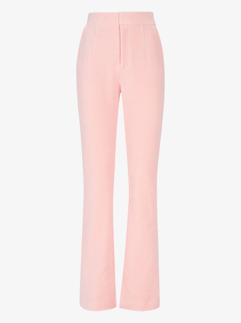 High Waist Velvet Trousers