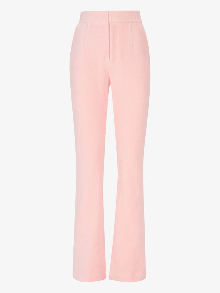 High Waist Velvet Trousers