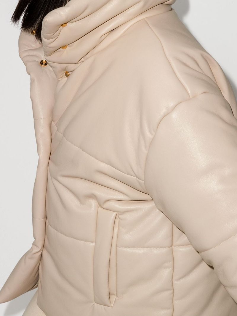 Press-stud Padded Jacket