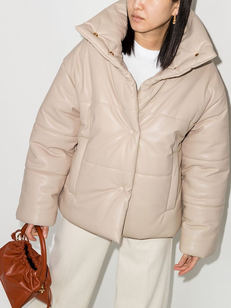 Press-stud Padded Jacket