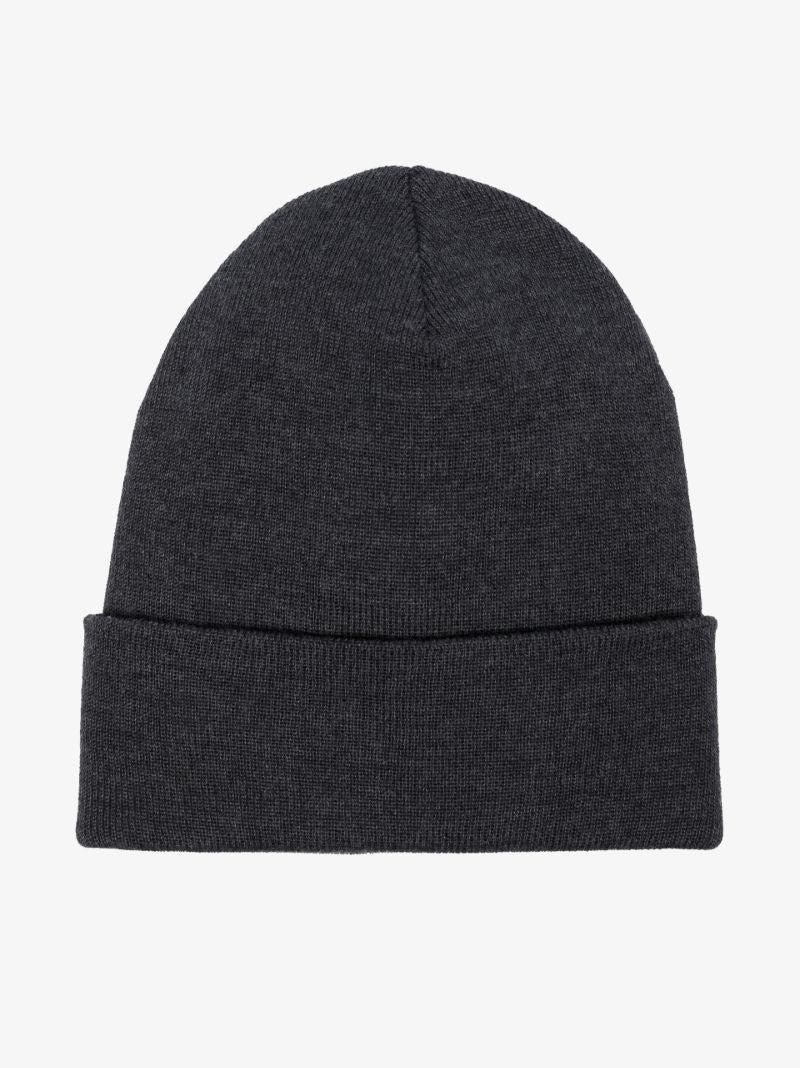 Grey Logo Wool Beanie Hat