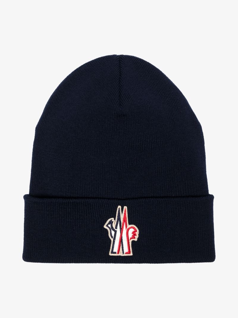 Blue Logo Wool Beanie Hat