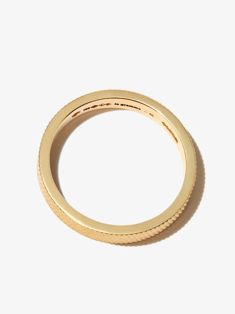 18k Yellow Gold La 4g GuillochÃ_x0083_Â© Polished Ribbon Ring