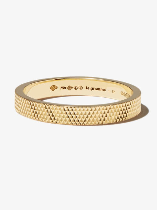 18k Yellow Gold La 4g GuillochÃ_x0083_Â© Polished Ribbon Ring