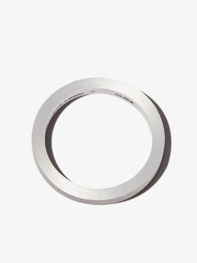 18k White Gold La 5g Brushed Ribbon Ring
