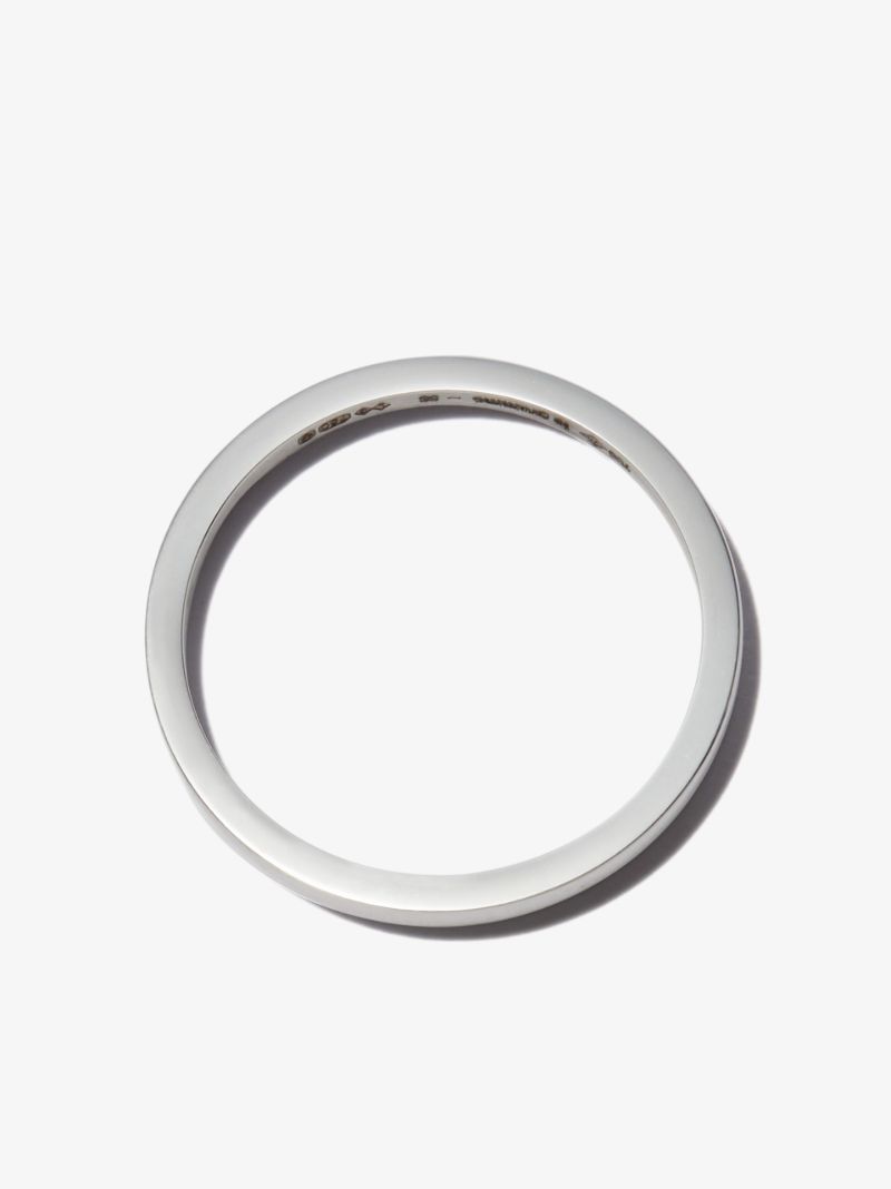 18k White Gold La 2g Polished Ribbon Ring