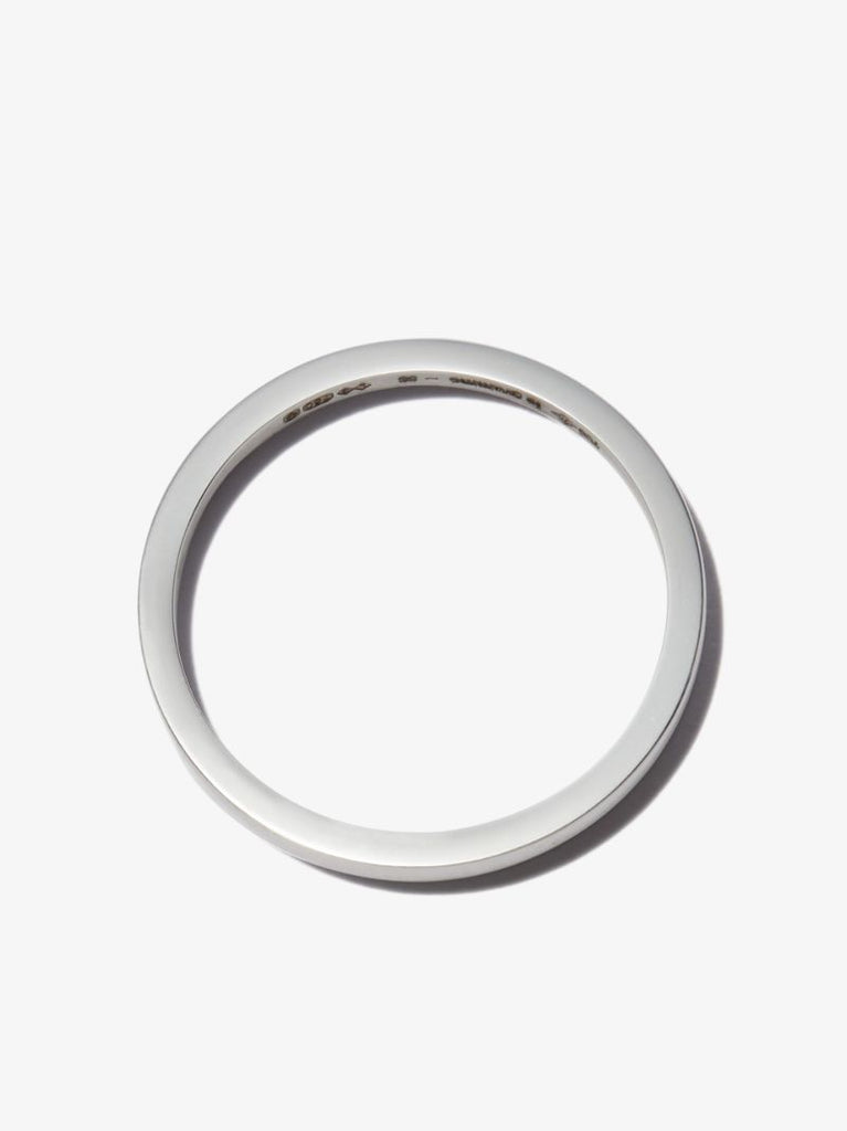 18k White Gold La 2g Polished Ribbon Ring