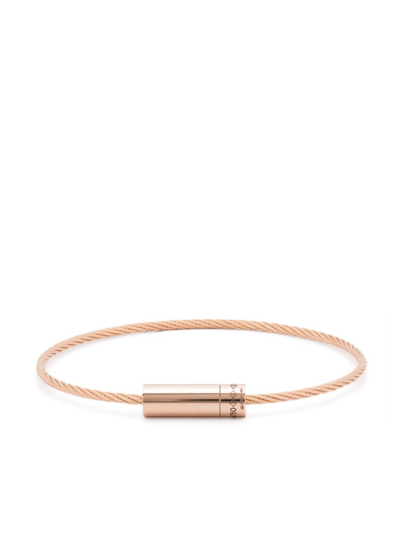 18k Rose Gold Cable Bracelet