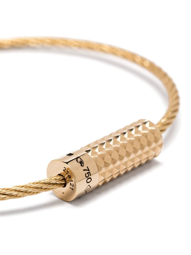 18k Yellow Gold Pyramid Bracelet