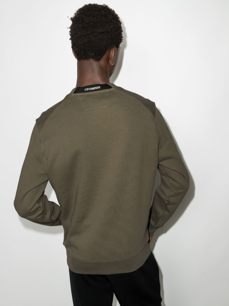 Diagonal Cotton Sweatshirt