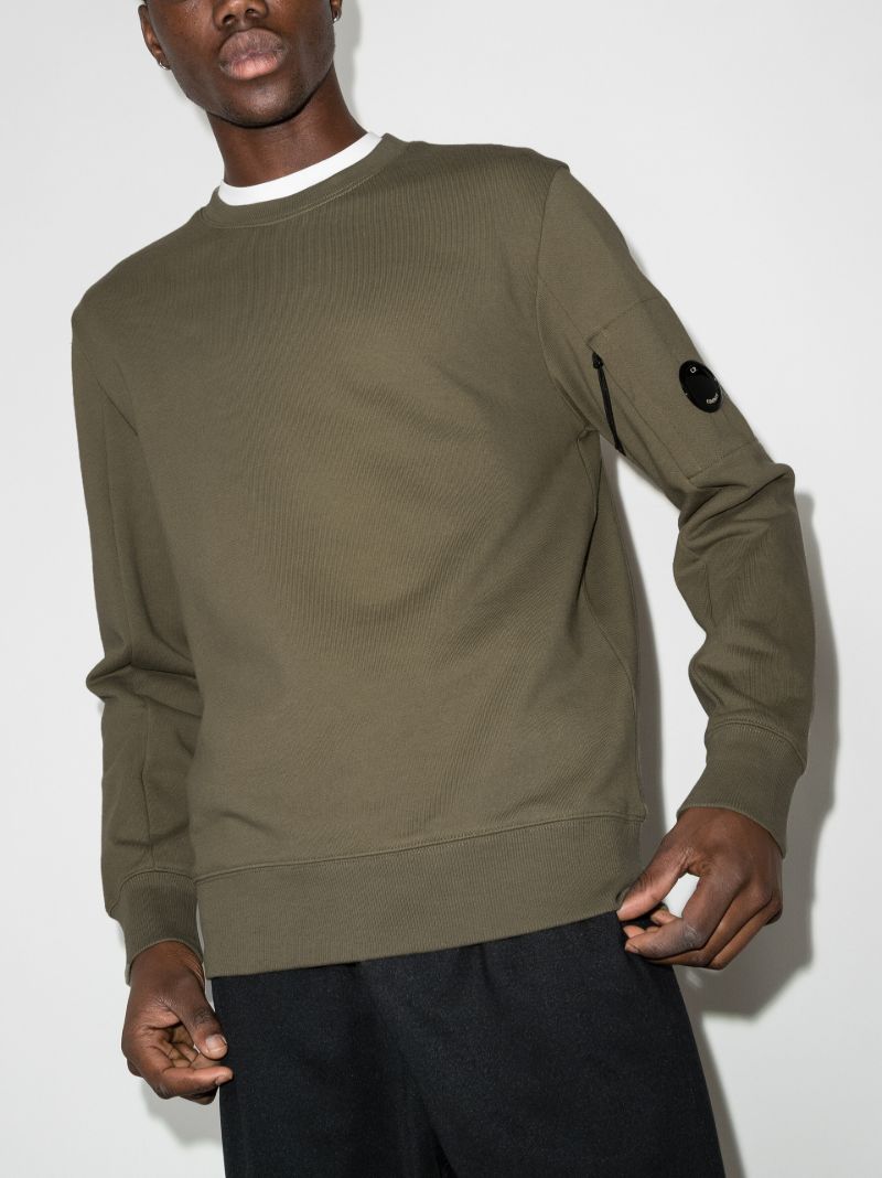 Diagonal Cotton Sweatshirt
