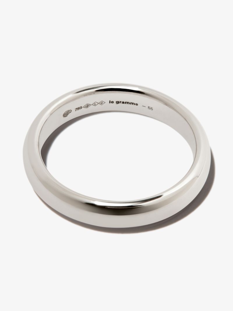 18k White Gold La 6g Polished Wedding Ring