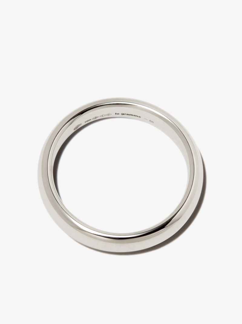 18k White Gold La 6g Polished Wedding Ring
