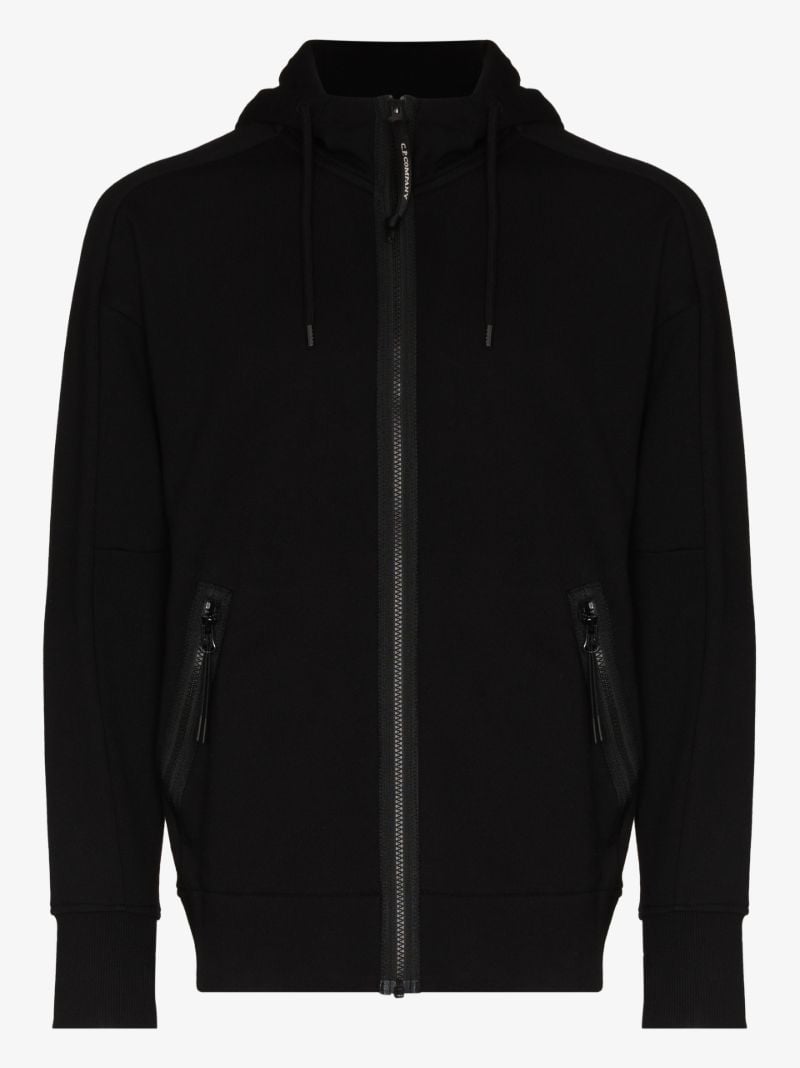 Diagonal Raised Fleece Goggle Hoodie