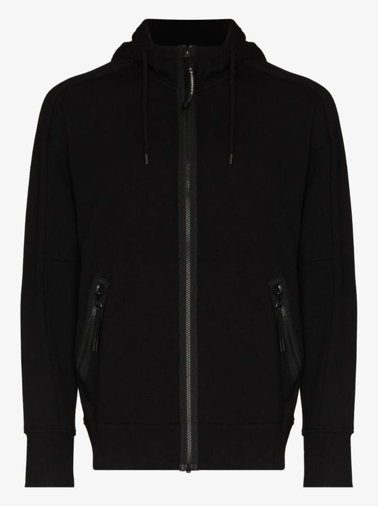 Diagonal Raised Fleece Goggle Hoodie
