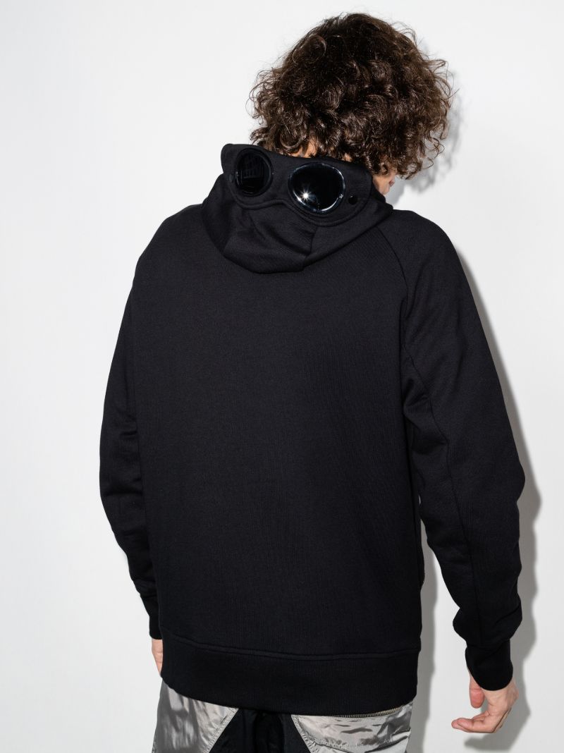 Diagonal Raised Fleece Goggle Hoodie