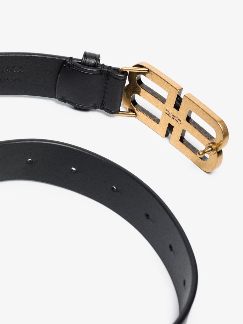 Black Bb Leather Belt