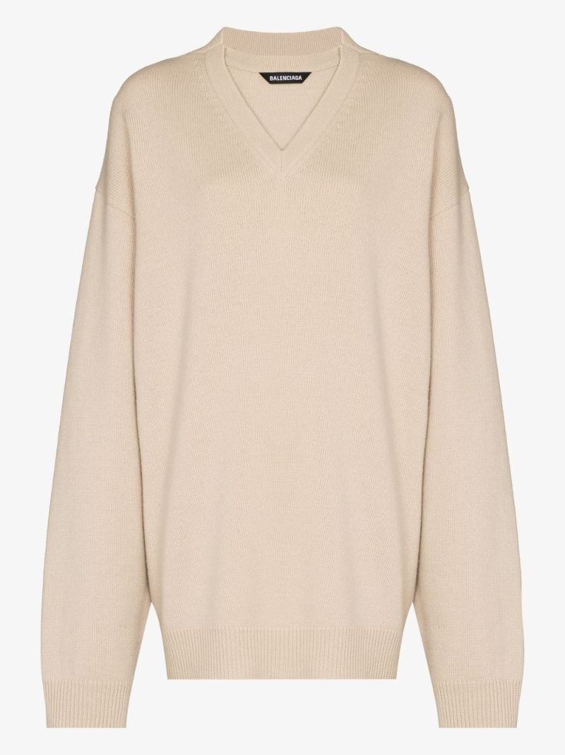 V-neck Illusion Wool Sweater