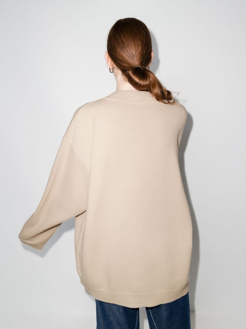 V-neck Illusion Wool Sweater
