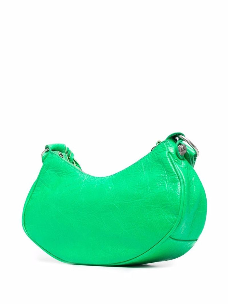 Green Le Cagole Xs Leather Shoulder Bag
