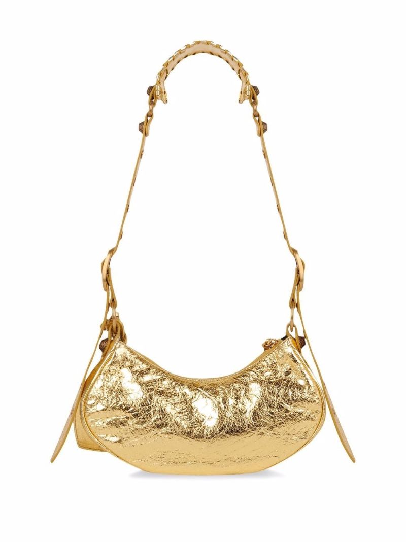 Gold Le Cagole Xs Shoulder Bag