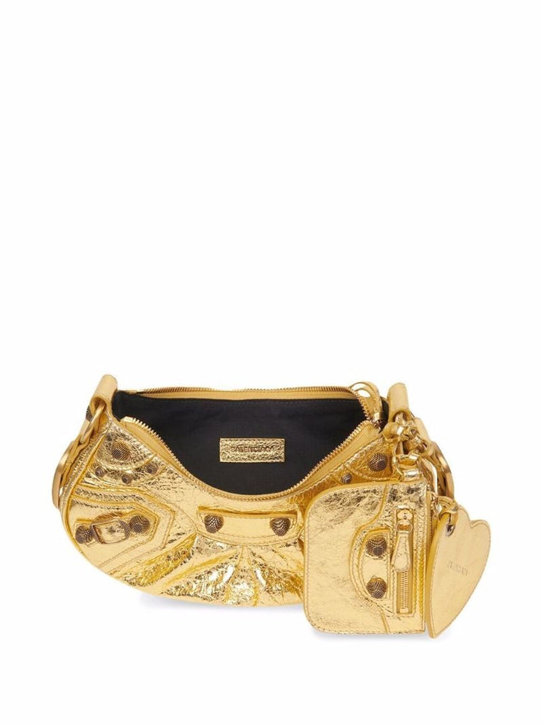 Gold Le Cagole Xs Shoulder Bag
