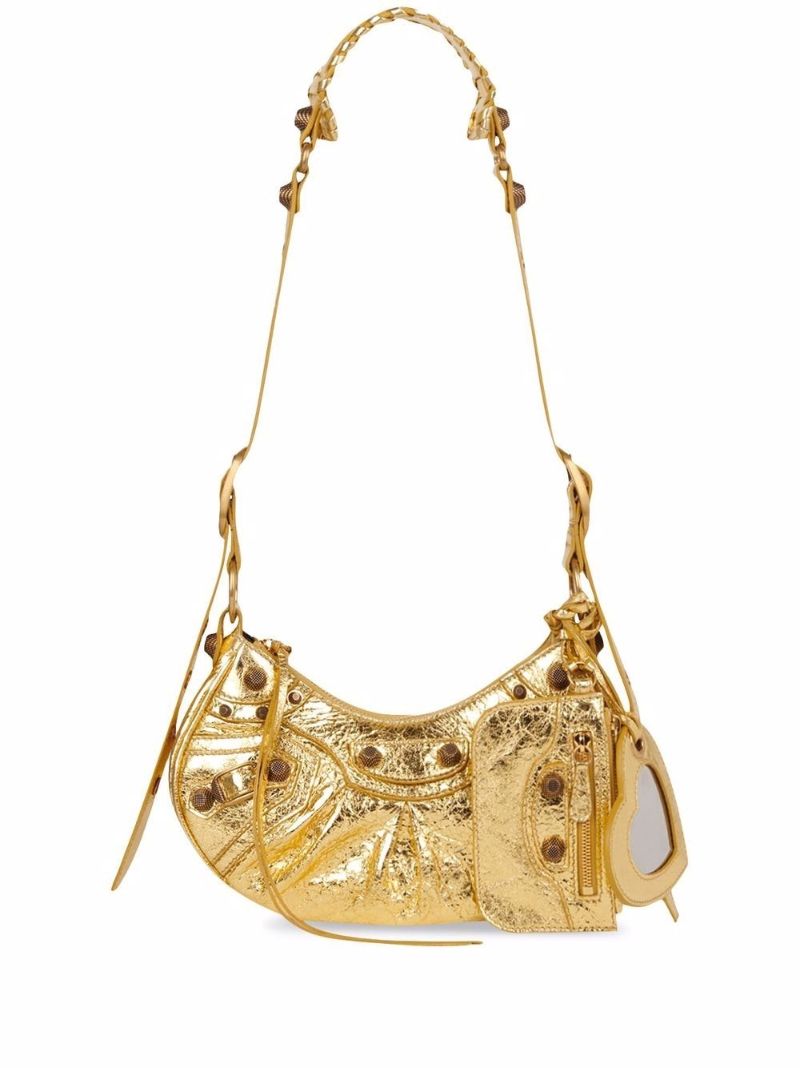 Gold Le Cagole Xs Shoulder Bag