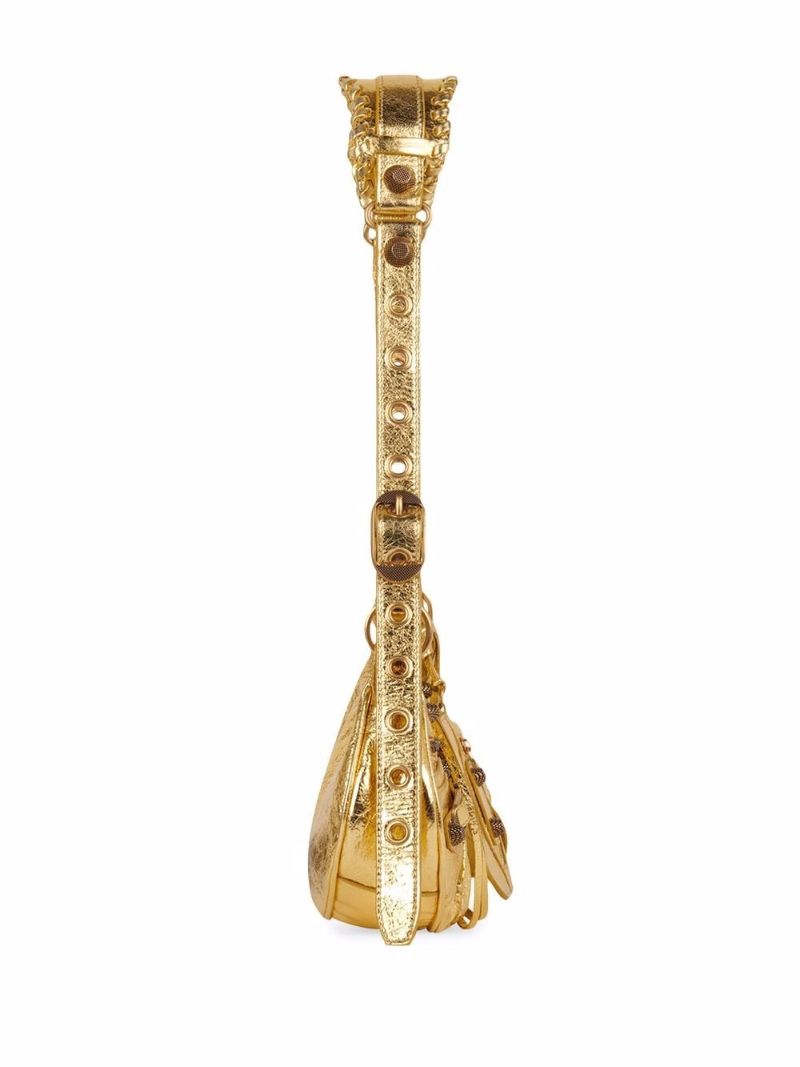Gold Le Cagole Xs Shoulder Bag