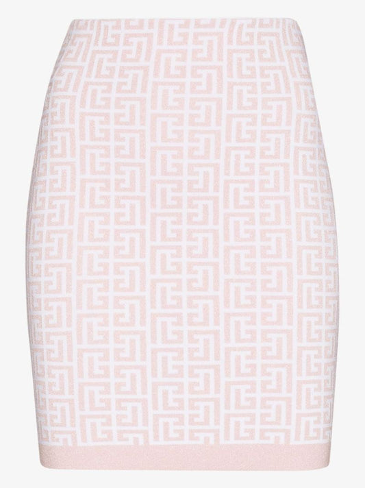 Glitter Monogram Mini Skirt
