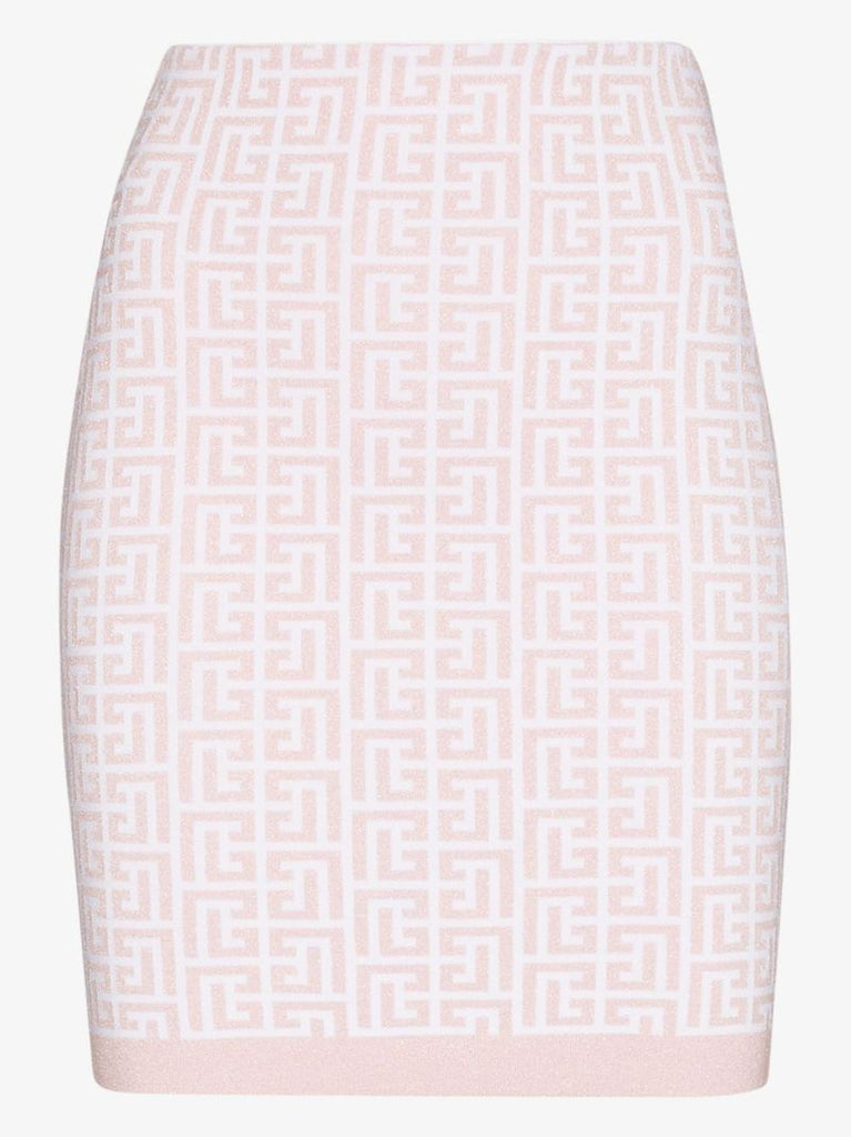 Glitter Monogram Mini Skirt