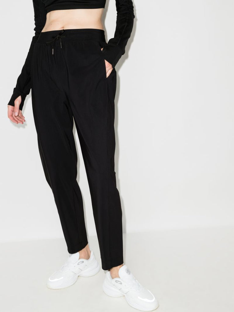 Black Explorer Tapered Track Pants