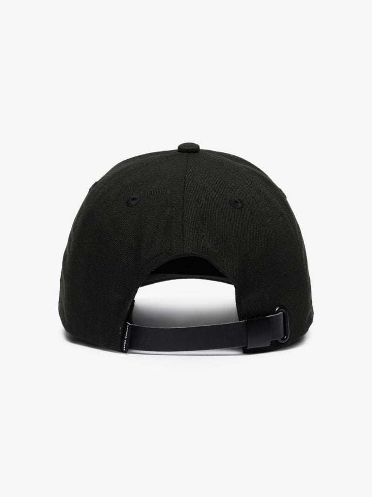 Black Embroidered Logo Baseball Cap