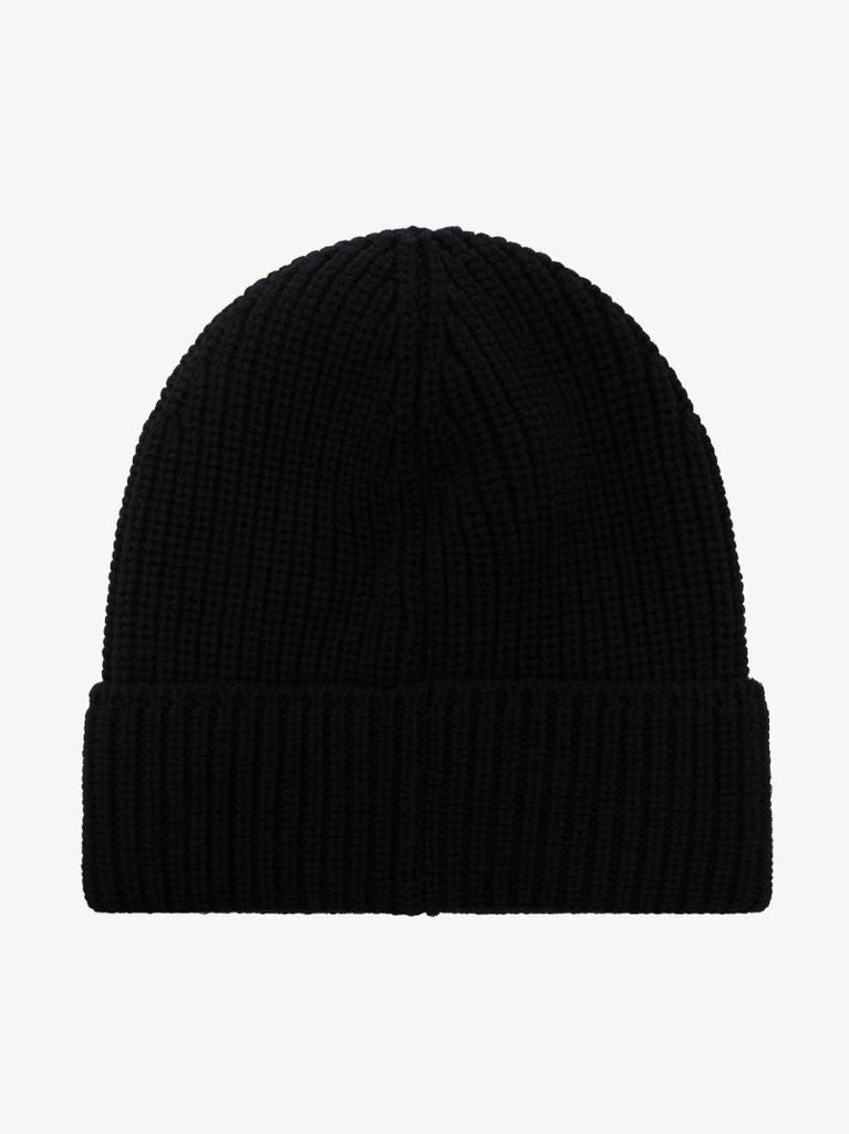 Black Arctic Disc Wool Beanie Hat