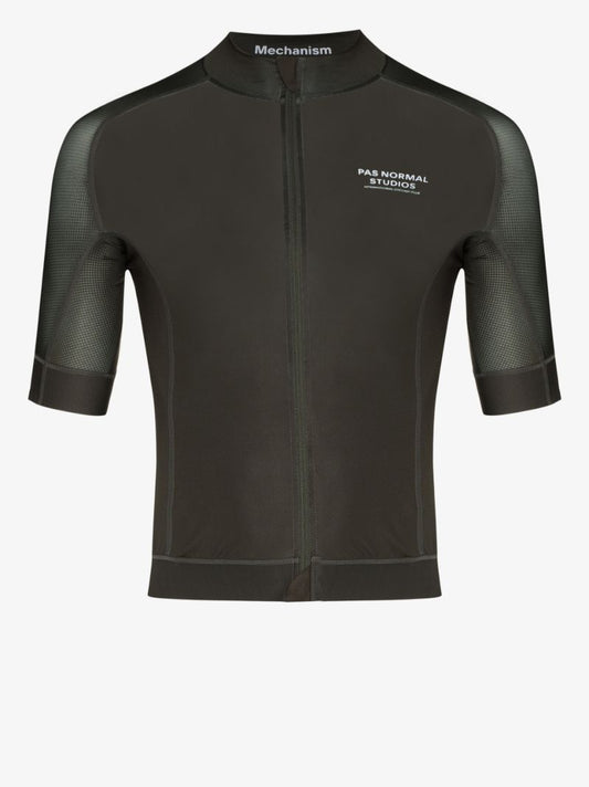Green Mechanism Cycling Jersey Top