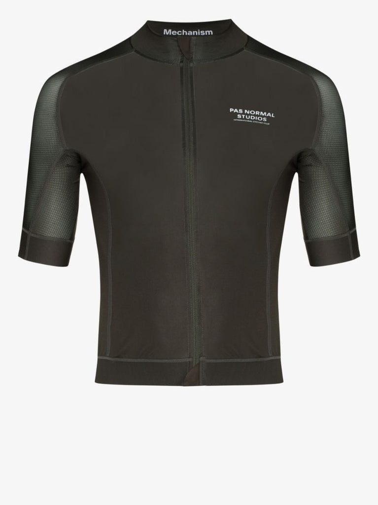 Green Mechanism Cycling Jersey Top