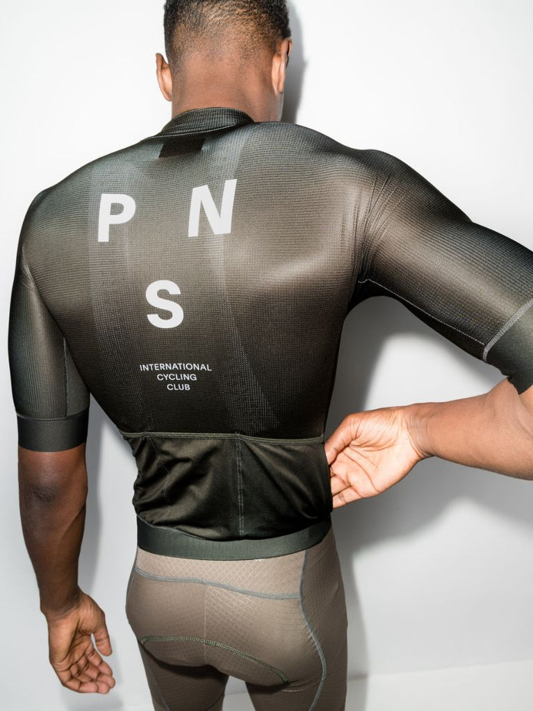 Green Mechanism Cycling Jersey Top
