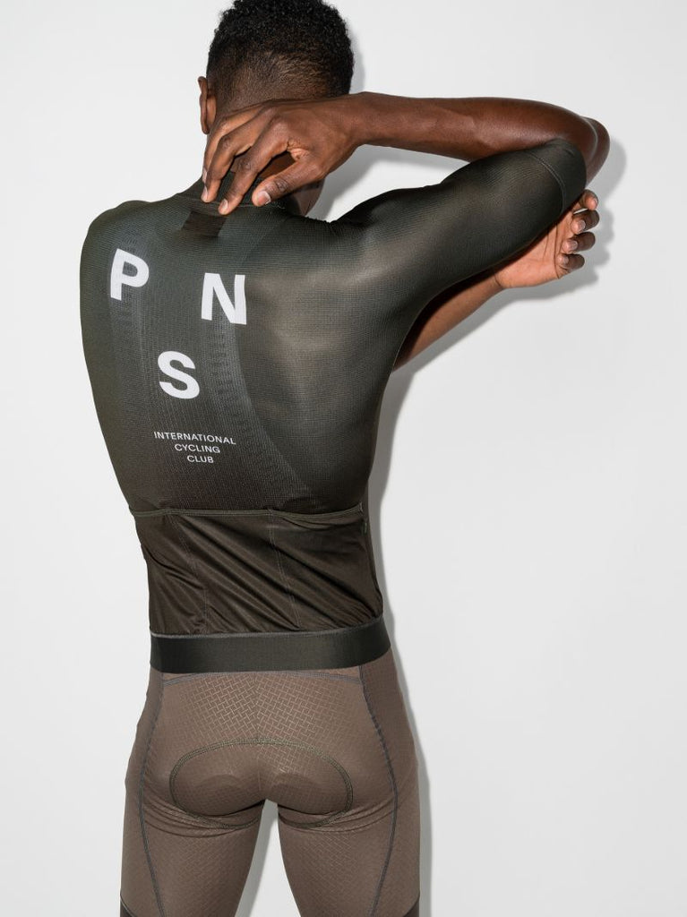 Green Mechanism Cycling Jersey Top