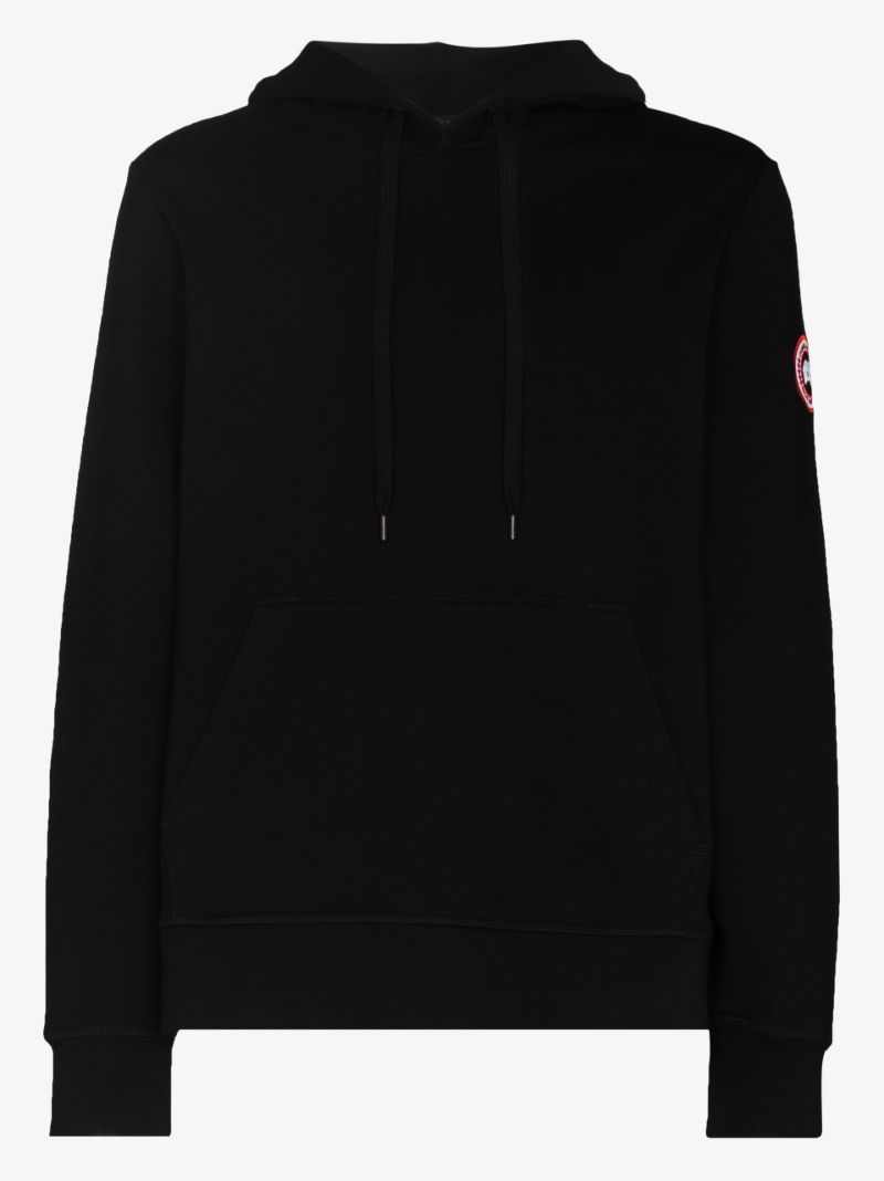 Black Huron Cotton Hoodie