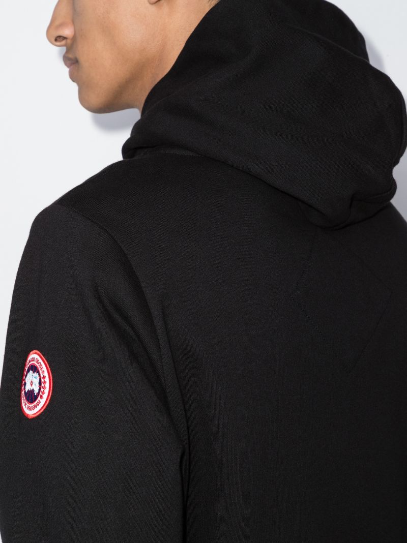 Black Huron Cotton Hoodie