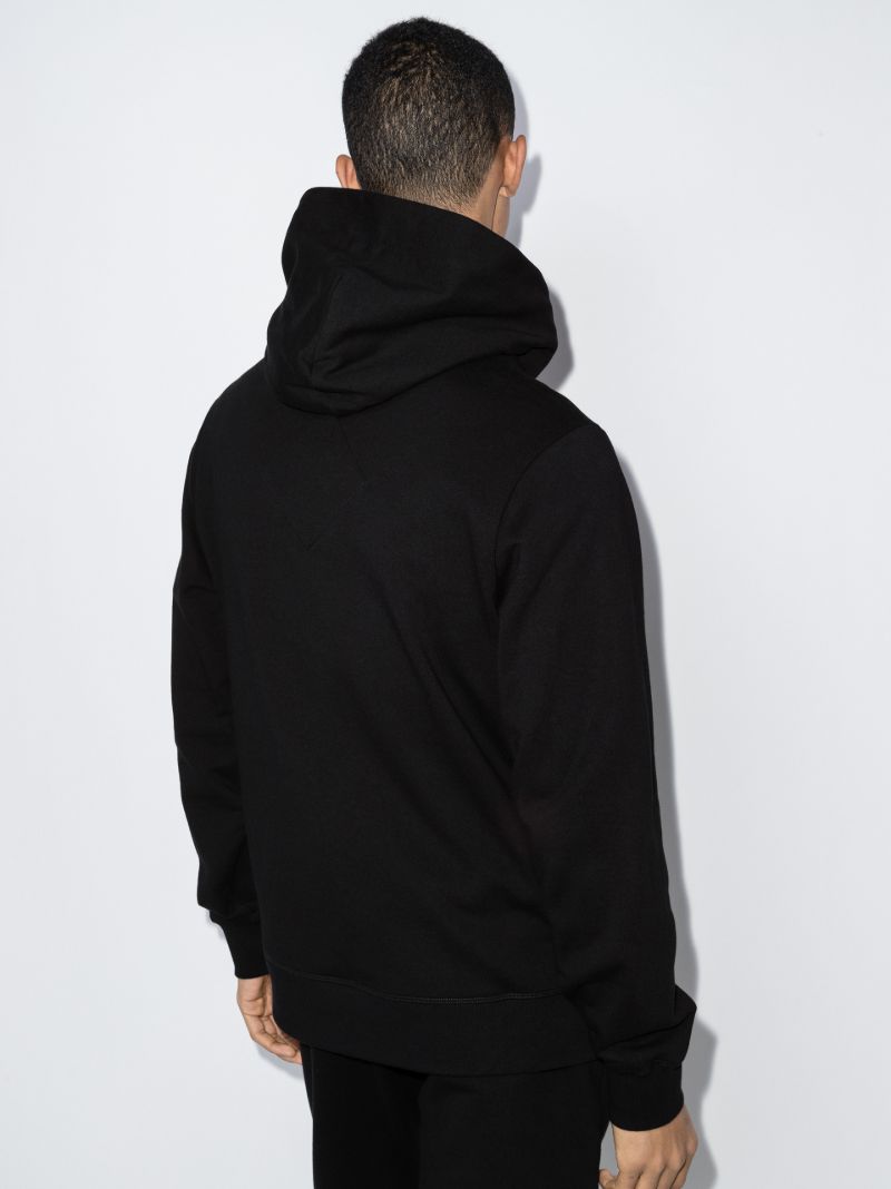 Black Huron Cotton Hoodie