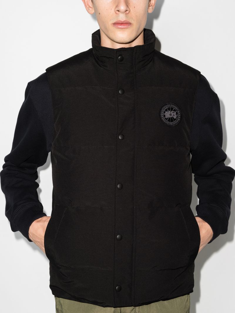 Black Garson Quilted Gilet
