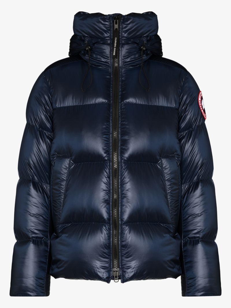 Blue Crofton Puffer Hooded Quilted Jacket