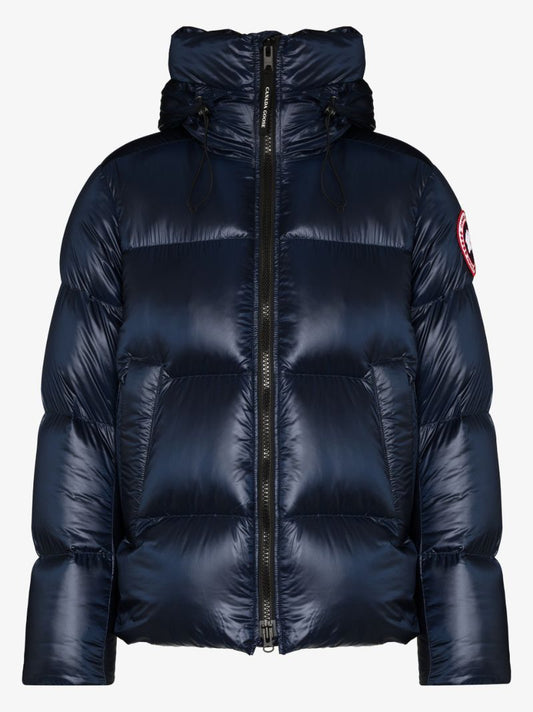 Blue Crofton Puffer Hooded Quilted Jacket