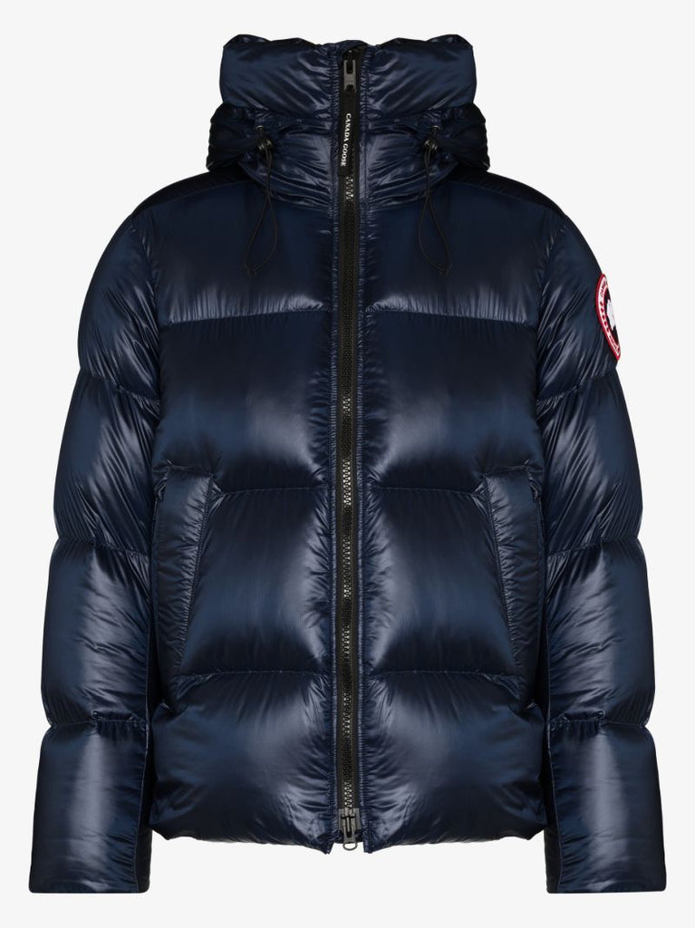 Blue Crofton Puffer Hooded Quilted Jacket