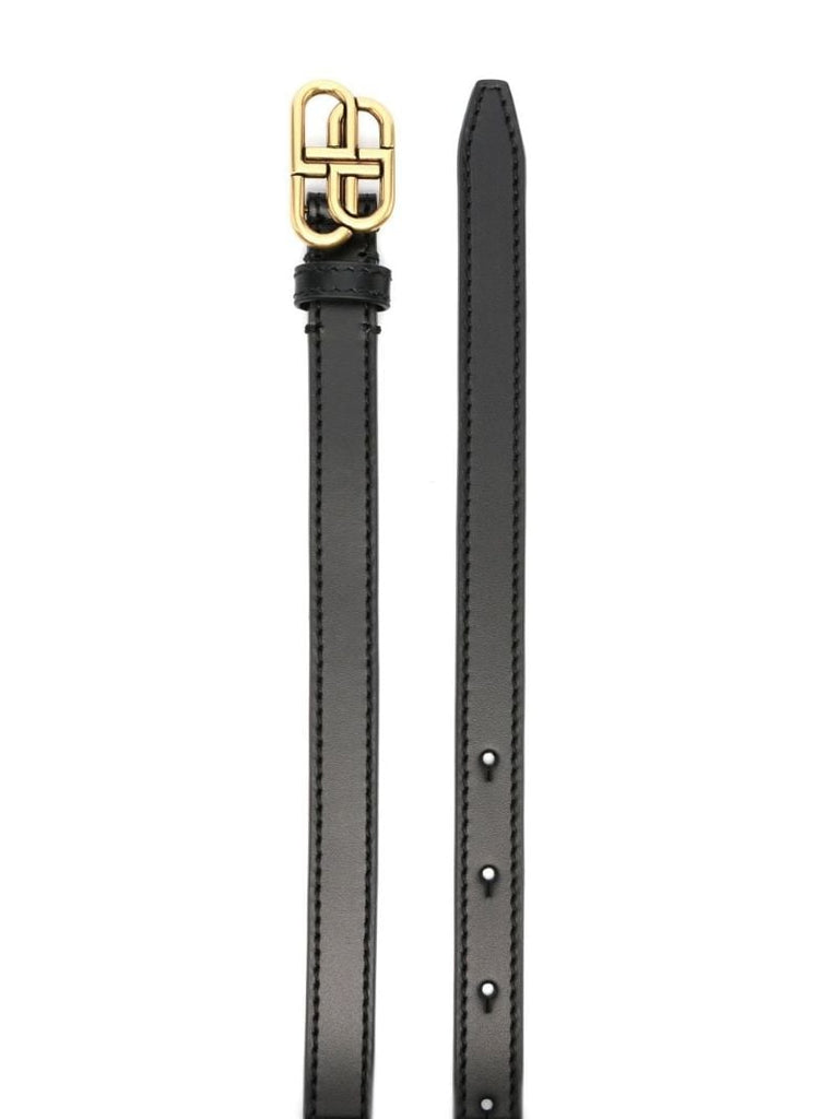 Black Bb Leather Belt