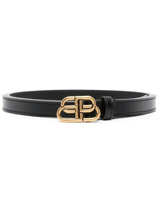 Black Bb Leather Belt