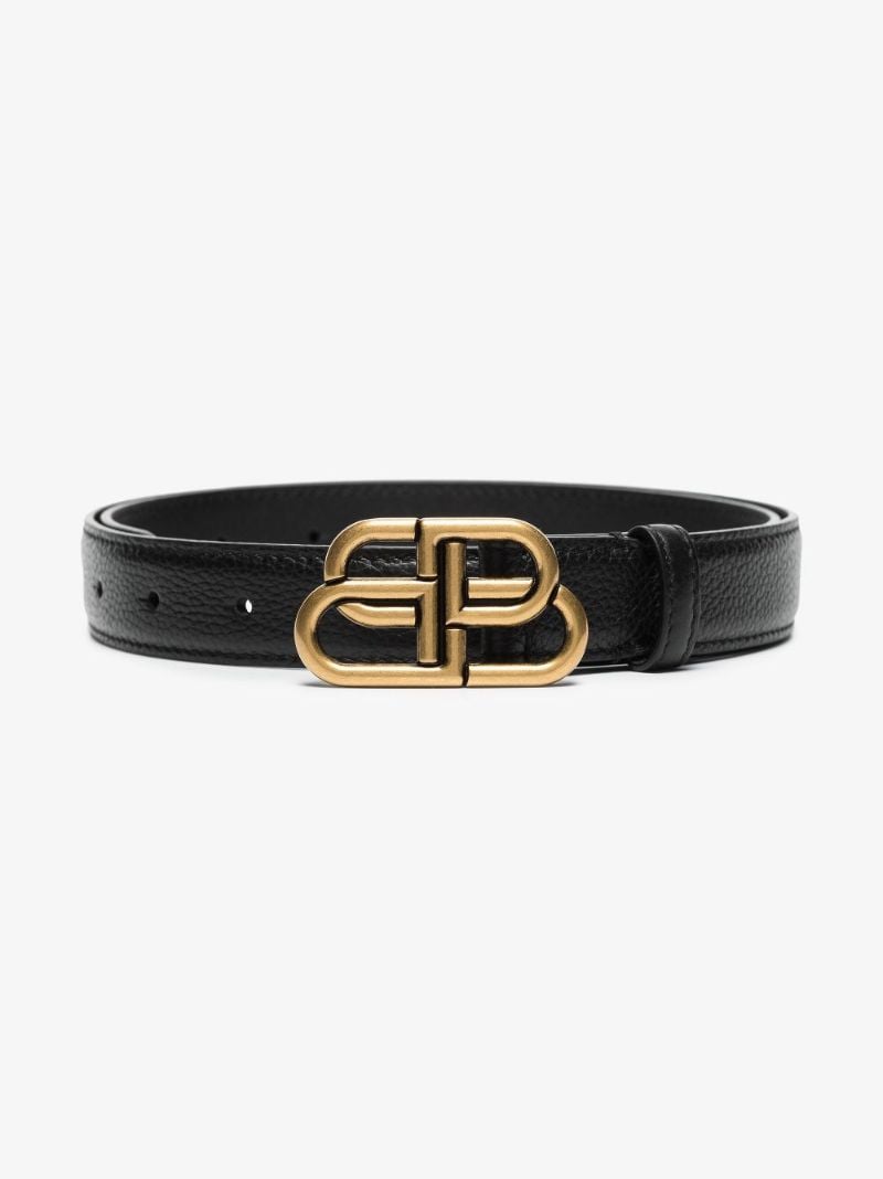 Black Bb Leather Belt