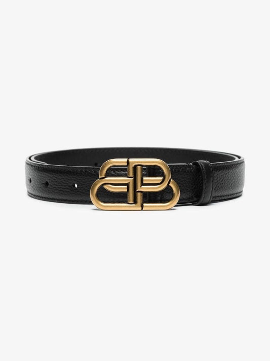 Black Bb Leather Belt