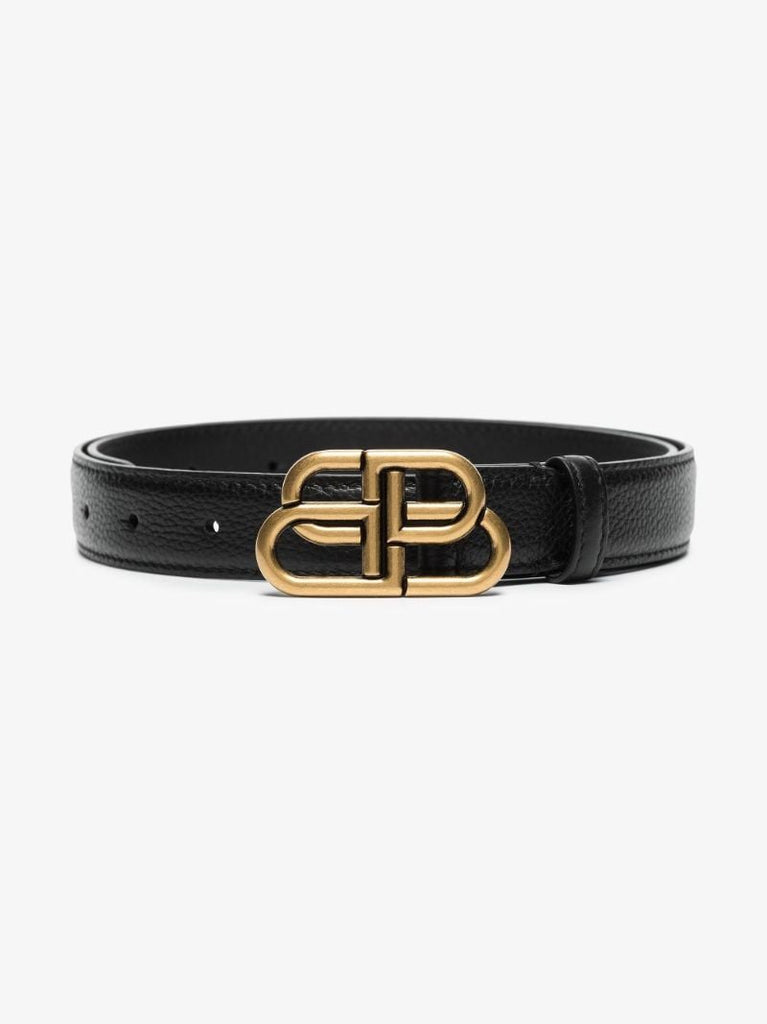 Black Bb Leather Belt