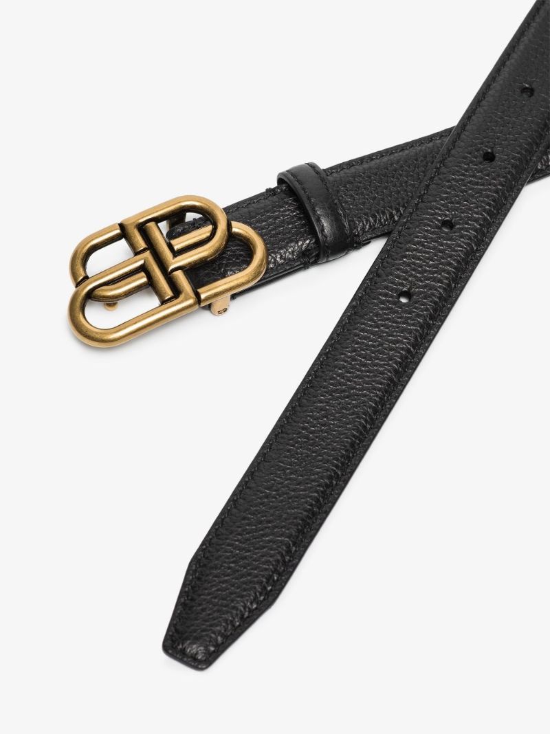 Black Bb Leather Belt